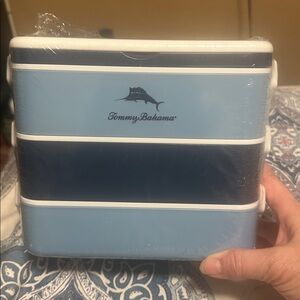 Tommy Bahama Blue 3 stack Cooler Bento Box